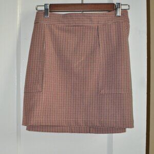 Plaid Skirt w/ Pockets